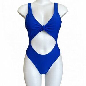 ✨ NWOT Blooming Jelly / Royal Blue Cut-Out One Piece ✨ Size Medium ⭐